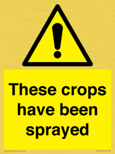 These crops have been sprayed